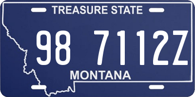 MT license plate 987112Z