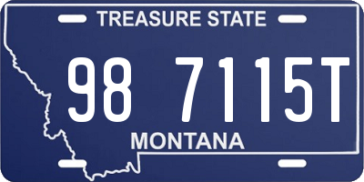 MT license plate 987115T