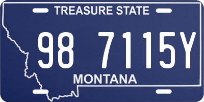 MT license plate 987115Y