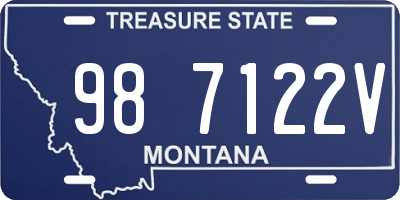 MT license plate 987122V