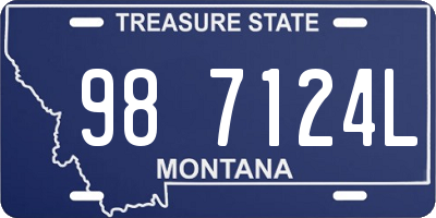 MT license plate 987124L