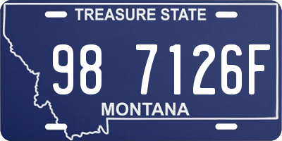 MT license plate 987126F