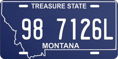 MT license plate 987126L