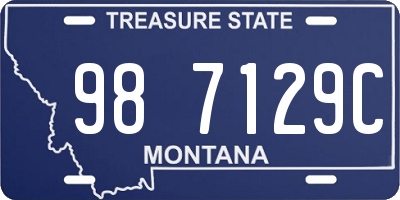 MT license plate 987129C