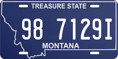 MT license plate 987129I