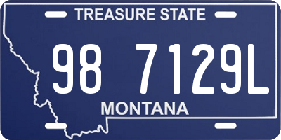MT license plate 987129L