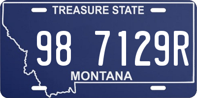 MT license plate 987129R