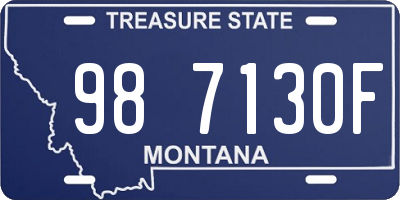 MT license plate 987130F