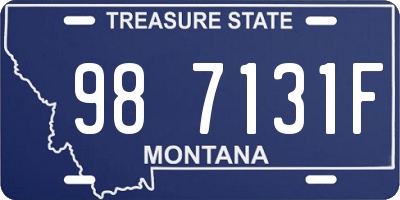 MT license plate 987131F