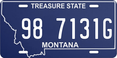 MT license plate 987131G