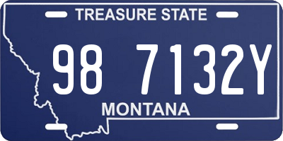 MT license plate 987132Y