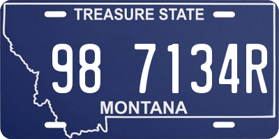 MT license plate 987134R