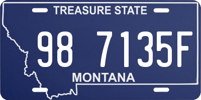 MT license plate 987135F