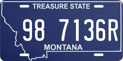 MT license plate 987136R