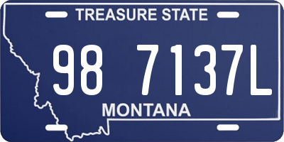 MT license plate 987137L