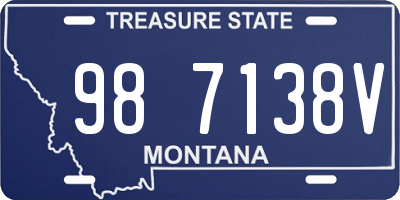 MT license plate 987138V