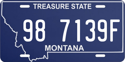 MT license plate 987139F