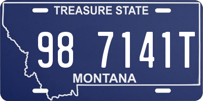 MT license plate 987141T