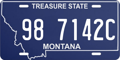 MT license plate 987142C