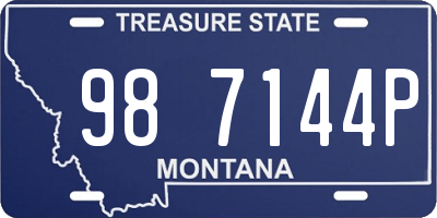 MT license plate 987144P