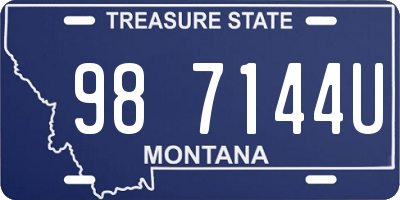 MT license plate 987144U