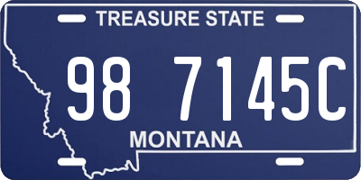 MT license plate 987145C