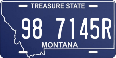 MT license plate 987145R