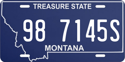 MT license plate 987145S