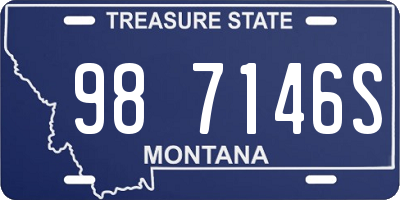 MT license plate 987146S