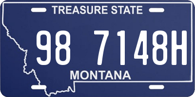 MT license plate 987148H