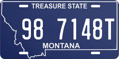 MT license plate 987148T