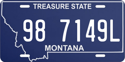 MT license plate 987149L