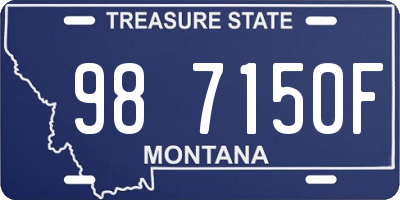 MT license plate 987150F