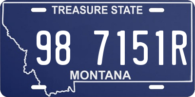 MT license plate 987151R