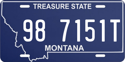 MT license plate 987151T
