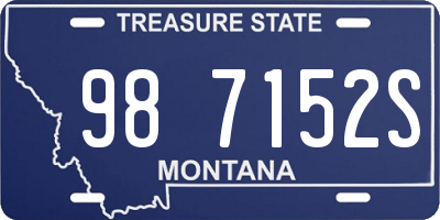 MT license plate 987152S