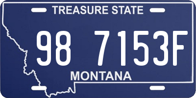 MT license plate 987153F