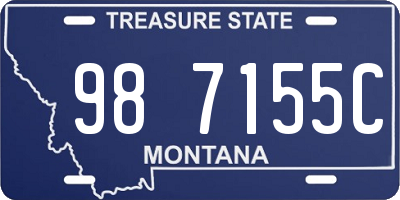 MT license plate 987155C