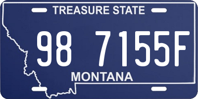 MT license plate 987155F