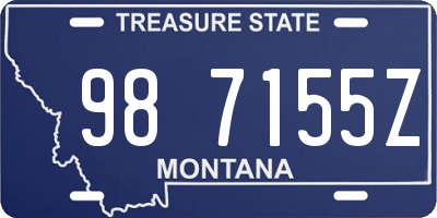 MT license plate 987155Z