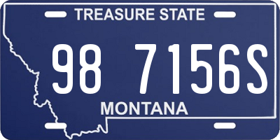 MT license plate 987156S