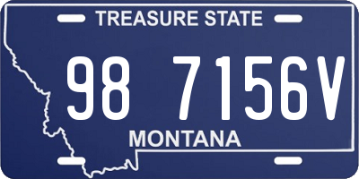 MT license plate 987156V