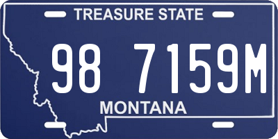 MT license plate 987159M