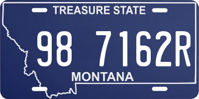 MT license plate 987162R