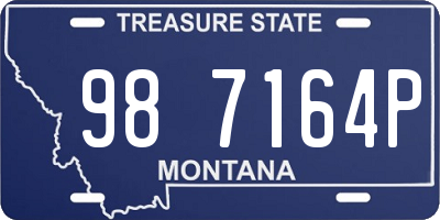 MT license plate 987164P