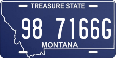 MT license plate 987166G