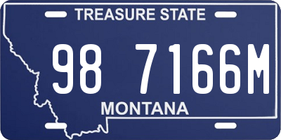 MT license plate 987166M