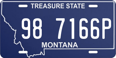 MT license plate 987166P