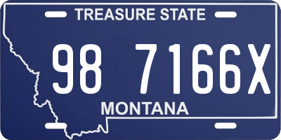 MT license plate 987166X