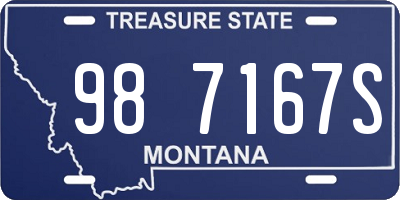 MT license plate 987167S